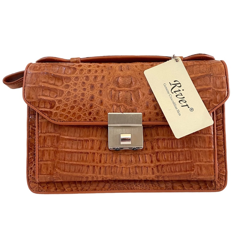 RIVER BRAND GENUINE CROCODILE SKIN CLUTCH/WALLET/HANDBAG, NEW WITH TAG